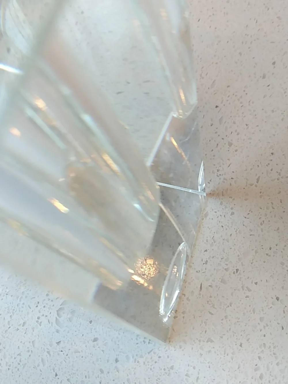 Modern Minimalist Clear Crystal Decorative Bud Vase